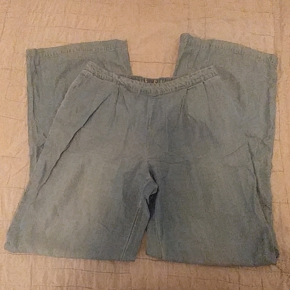 Mossimo Chambray Stretch Waist Palazzo Pant